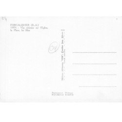 FORCALQUIER - Vue aérienne sur l'Eglise, la Place, les Silos - très bon état