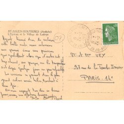 SAINT JULIEN BOUTIERES - L'Eyrieux et le Village de Ladreyt - très bon état