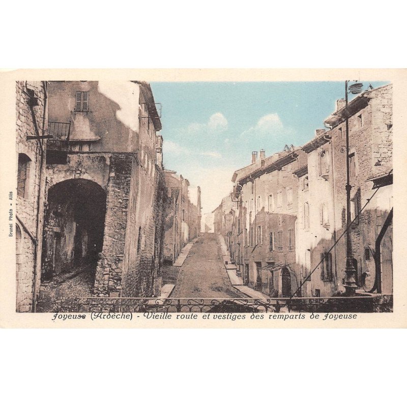 JOYEUSE - Vieille Route et vestiges des Remparts de Joyeuse - très bon état JOYEUSE - Vieille Route et vestiges des Remparts de Joyeuse - très bon état