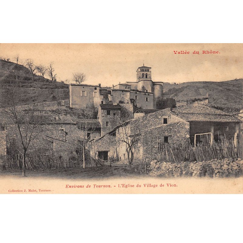 Environs de Tournon - L'Eglise du Village de Vion - très bon état