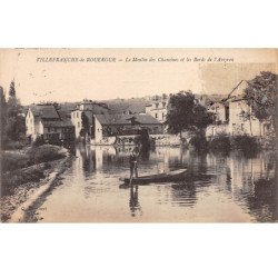 VILLEFRANCHE DE ROUERGUE - Le Moulin des Chanoines et les Bords de l'Aveyron - très bon état