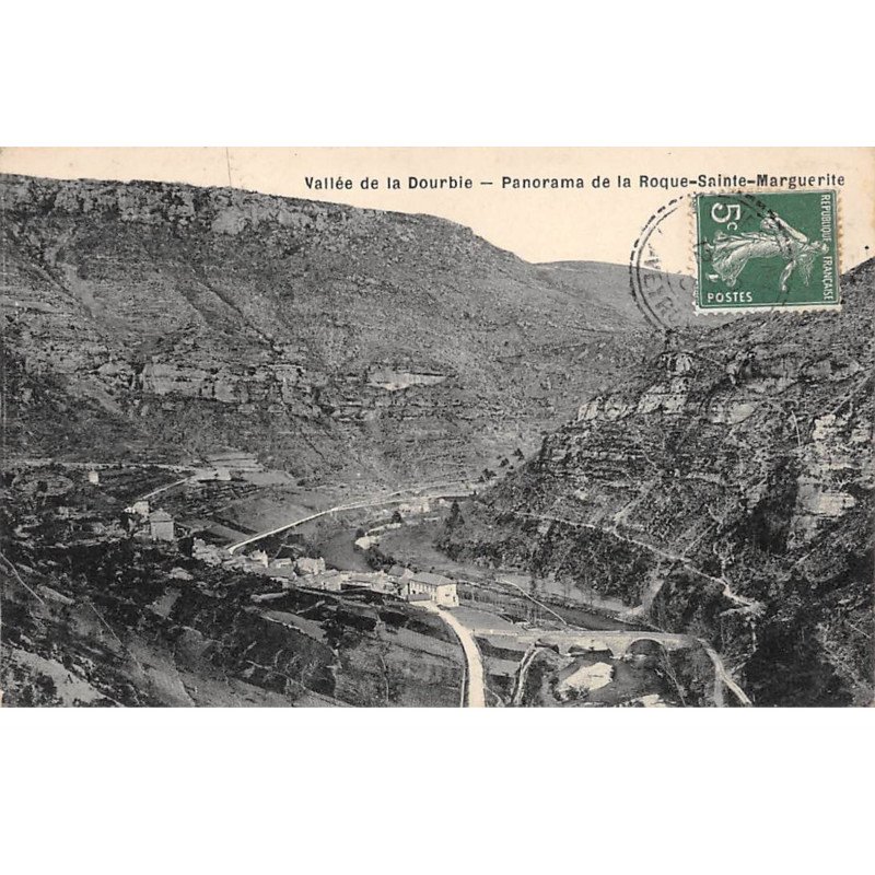 Vallée de la Dourbie - Panorama de LA ROQUE SAINTE MARGUERITE - très bon état