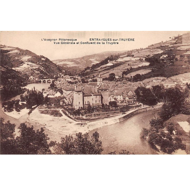 ENTRAYGUES SUR TRUYERE - Vue générale et Confluent de la Truyère - très bon état