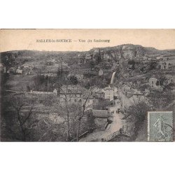 SALLES LA SOURCE - Vue du Faubourg - très bon état