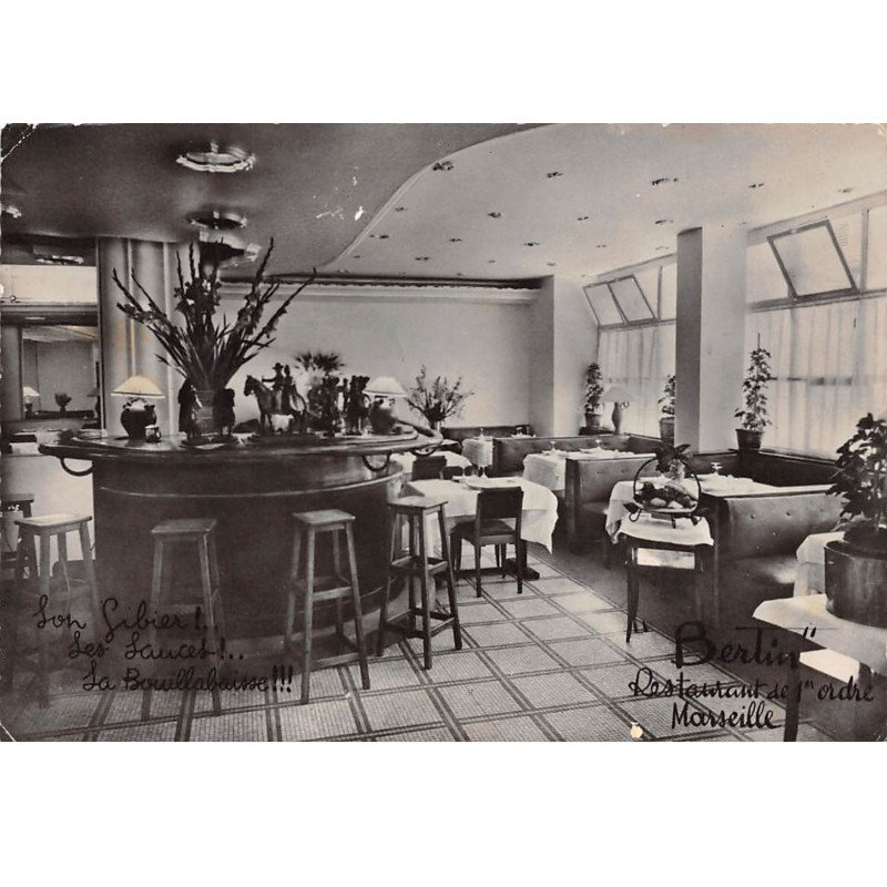 MARSEILLE - " Berlin " Restaurant de l'Ordre - très bon état