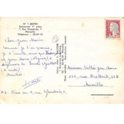 MARSEILLE - " Berlin " Restaurant de l'Ordre - très bon état