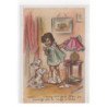 BOURET Germaine : cpa avec collage (systeme -  série 593) (ex-collection Amigon) - très bon état