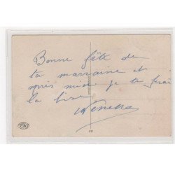 BOURET Germaine : cpa avec collage (systeme - série 631 - automobile) (ex-collection Amigon) - très bon état
