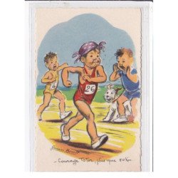 BOURET Germaine : lot de 8 cpa "les sports" (football-escrime) - série 625 (ex-collection Amigon) - TBE sauf canoé
