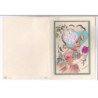 BOURET Germaine : carte de voeux avec collage (systeme -  série 646 ) (ex-collection Amigon) format 13x17cm sur 4 volets