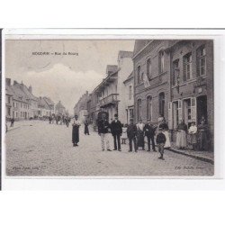 HOUDAIN : rue du Bourg - bon état (timbre abimé au dos)