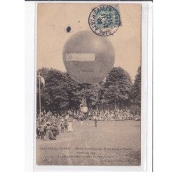 CHALONS SUR MARNE : fête du centenaire des écoles d'Arts et Métiers - le ballon monté (montgolfiere)- bon état