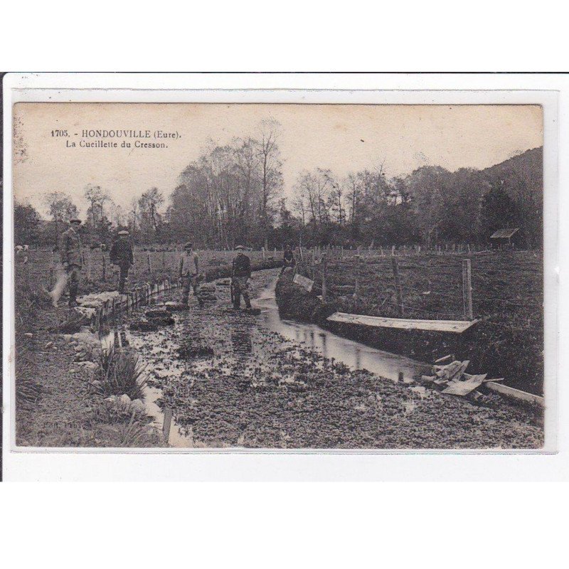 HONDOUVILLE : la cueillette du cresson - très bon état