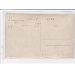 CHALAMONT : carte photo de la fanfare - très bon état