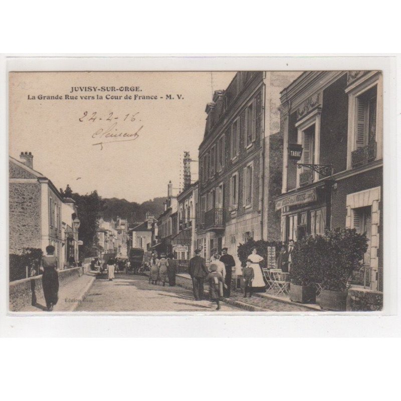 JUVISY : la grande rue vers la cour de France - très bon état