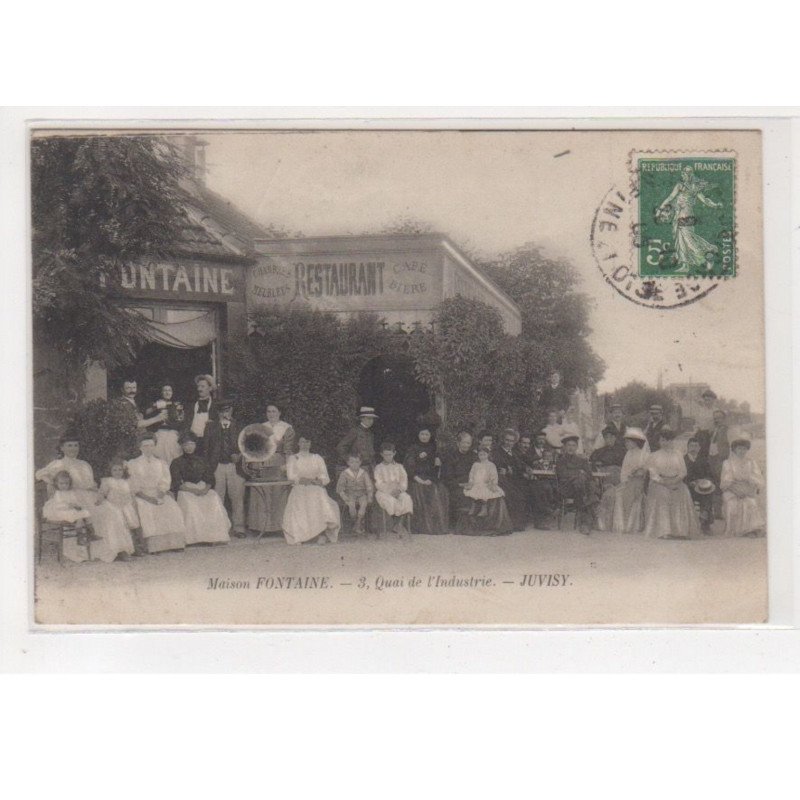 JUVISY : restaurant - maison Fontaine (phonographe) - très bon état