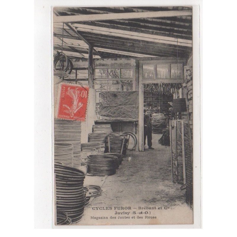 JUVISY : magasin des cycles FUROR - Brébant et cie - magasins des jantes et des roues - très bon état