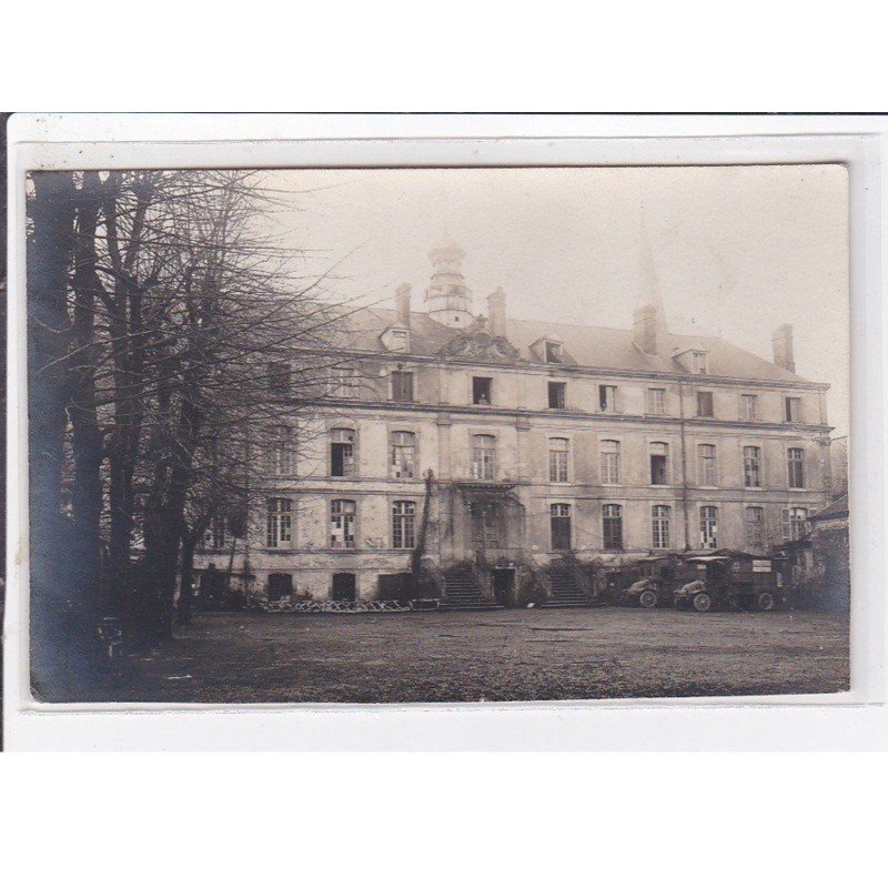 NOTRE DAME DE LIESSE : carte photo du petit séminaire transformé en hopital militaire (guerre 14-18) - très bon état