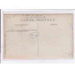 PARIS 14ème : carte photo du charriot de livraison "au Port du Havre" rue de Gergovie devant le café CONNEN - TBE