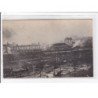 LONGUYON : lot de 6 cartes photo de la gare en ruine (guerre 14-18) - très bon état