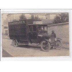 A LOCALISER : carte photo d'un camion de livraison de chaussures (immatriculé à TOULOUSE) - très bon état