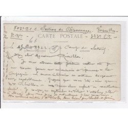 VERSAILLES : carte photo de militaires posant devant leur char (tank) - très bon état