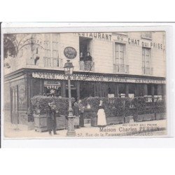 VERSAILLES : le restaurant du Chat qui Prise - maison Charles Perrin - très bon état