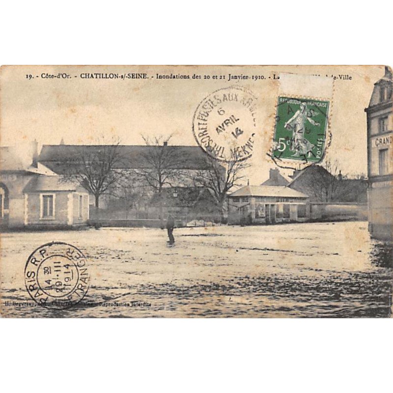 CHATILLON SUR SEINE - Inondations des 20 et 21 Janvier 1910 - très bon état