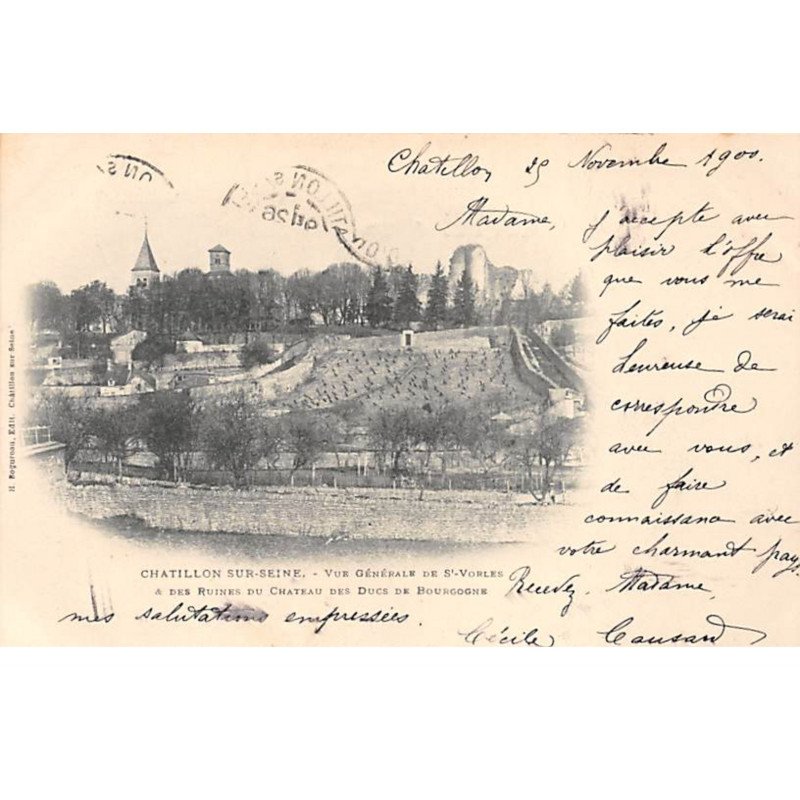 CHATILLON SUR SEINE - Vue générale de Saint Vorles - très bon état