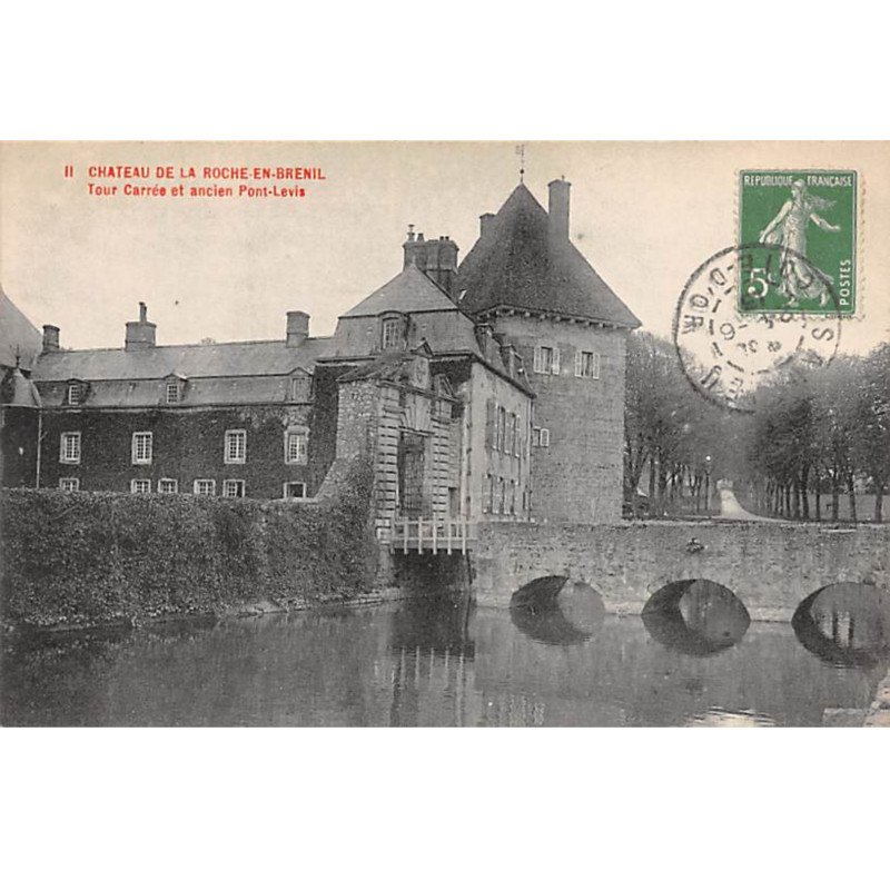 Château de LA ROCHE EN BRENIL - Tour Carrée et ancien Pont Levis - très bon état
