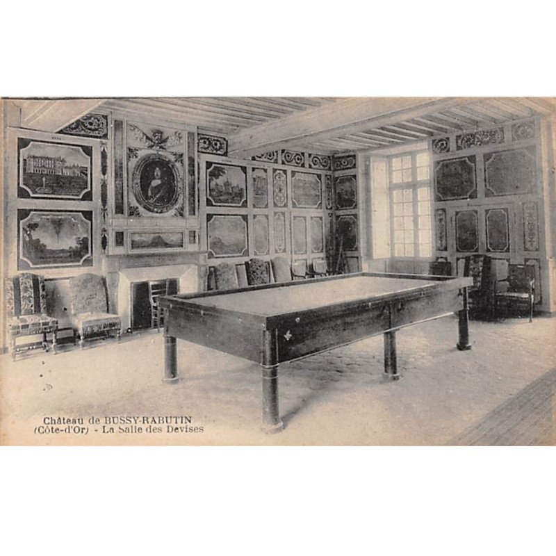 Château de BUSSY RABUTIN - La Salle des Devises - très bon état