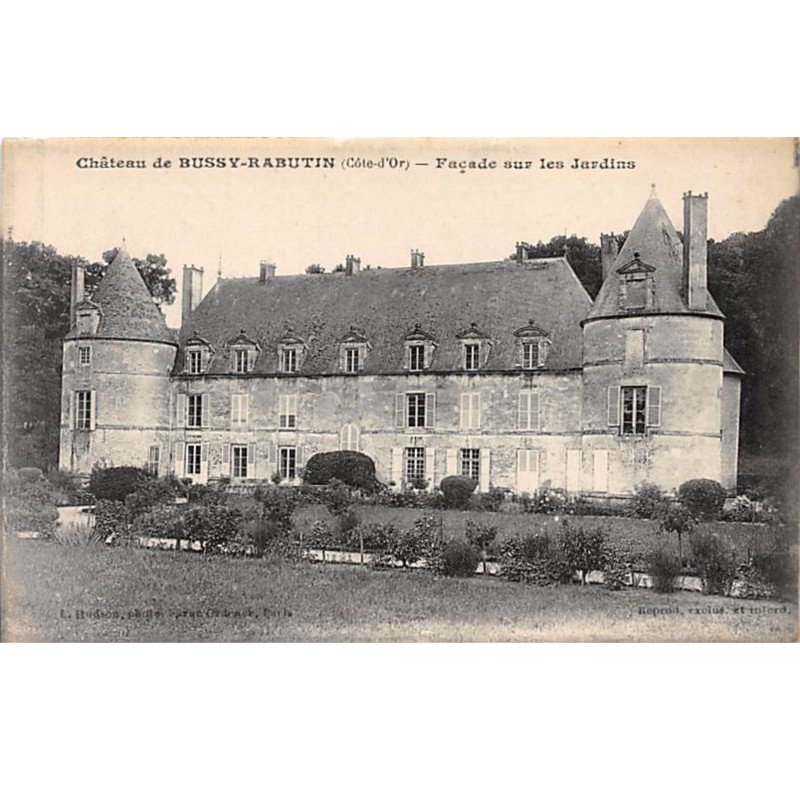 Château de BUSSY RABUTIN - Façade sur les Jardins - très bon état