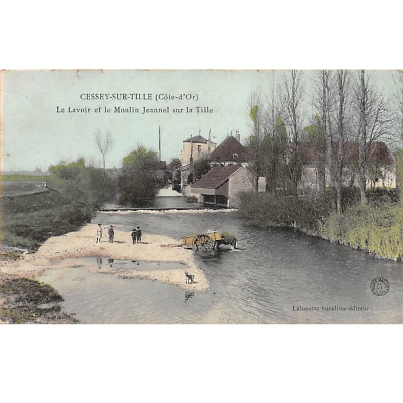 CESSEY SUR TILLE - Le Lavoir et le Moulin Jeannel sur la Tille - très bon état