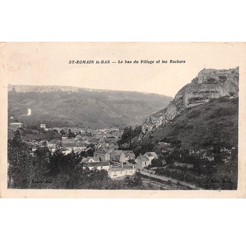 SAINT ROMAIN LE BAS - Le bas du Village et les Rochers - très bon état