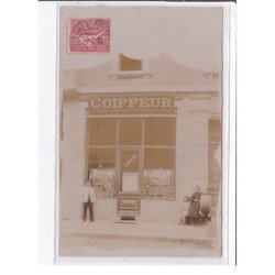 BELLEGARDE : carte photo du salon de coiffure MOSSIERE (coiffeur) - très bon état