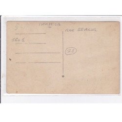 MARSEILLE : carte photo d'un salon de coiffure pour dames (coiffeur rue Berlioz) - bon état