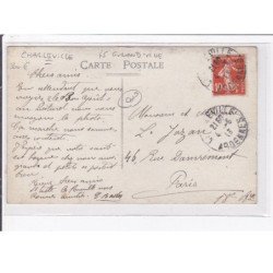 CHARLEVILLE : carte photo du magasin "au Bon Gout" BADER  - 45 grand rue - très bon état