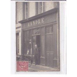 VERNEUIL SUR AVRE : carte photo de l'atelier de tailleur "a l'Elegant" ANDRE - bon état