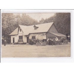 Carte photo d'un attelage de la laiterie de Fontillet - très bon état