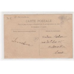 PARIS : carte photo d'un attelage de livraison de viande (boucher) - très bon état