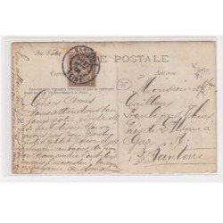 PARIS : carte photo d'une épicerie - beurre oeufs fromages - vins chocolat du Negrillon - état