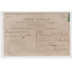 PARIS : carte photo d'une librairie et d'une blanchisserie - très bon état