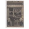 PARIS : carte photo d'un salon de coiffure (coiffeur) - très bon état