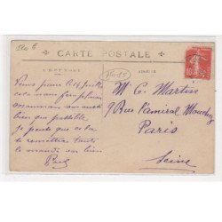 PARIS : carte photo de la mercerie Martin - très bon état