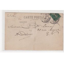 PARIS : carte photo du salon de coiffure ARTHUR (coiffeur au 46 avenue du Maine) - bon état (adhérence au dos)