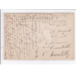 GRAND MONTROUGE : carte photo de la maison Charles (salon de coiffure - coiffeur) - état (adhérence au dos)