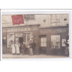 ISSY LES MOULINEAUX : carte photo du salon de coiffure DUCHAZEAU? (anciennement LEGRAND) - bon état