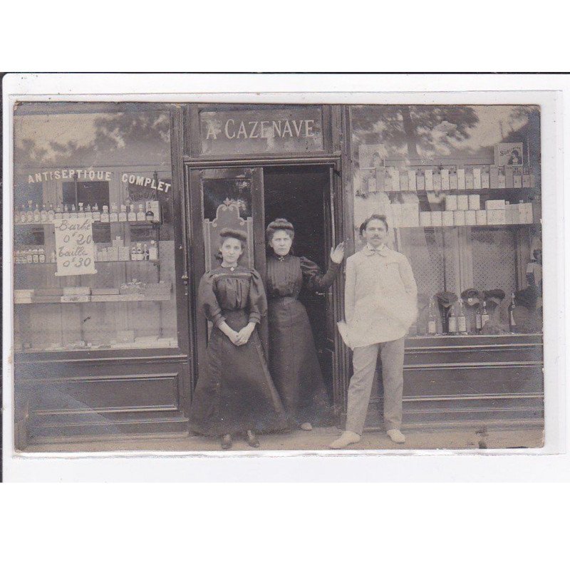 ISSY LES MOULINEAUX : carte photo du salon de coiffure Cazenave (coiffeur) - très bon état