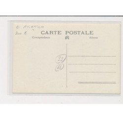 COTE D'ARGENT - Carte photo - aviation - Sur l'avion Bordeaux-Biarritz - le pilote Mr Savarit - très bon état