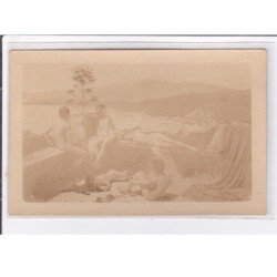 NUS MASCULIN : carte photo Von GLOEDEN à Taormina (Sicile) - (homme nu) - très bon état